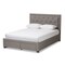 Baxton Studio Aurelie Modern Light Grey Upholstered Queen Size Storage Bed 145-8128 - alternate 1